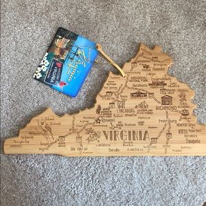 Virginia bamboo cutting and serving board